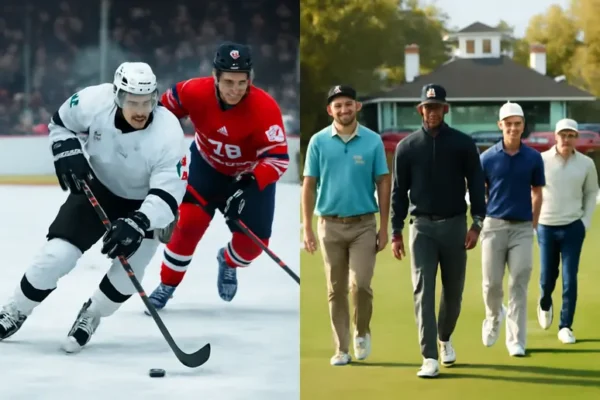 NHL ดุเดือด: สรุปผลฮอกกี้ล่าสุด & คนดังบุก Augusta National